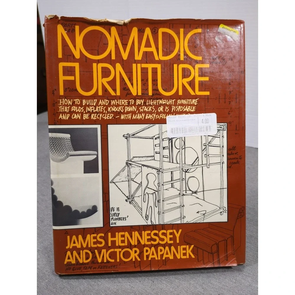 1973 Nomadic Furniture Hardcover First Edition James Hennessey‎ Victor Papanek